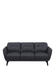 John Lewis Arlo Large 3 Seater Leather Sofa, Dark Leg - thumbnail 5