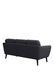 John Lewis Arlo Large 3 Seater Leather Sofa, Dark Leg - thumbnail 4