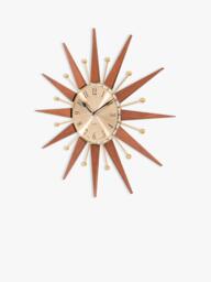 Acctim Woolcot Spokes Analogue Quartz Wall Clock, 49cm, Natural - thumbnail 3