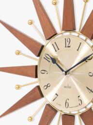 Acctim Woolcot Spokes Analogue Quartz Wall Clock, 49cm, Natural - thumbnail 4