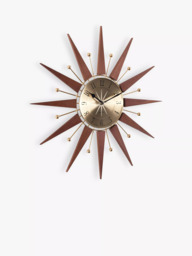 Acctim Woolcot Spokes Analogue Quartz Wall Clock, 49cm, Natural - thumbnail 2