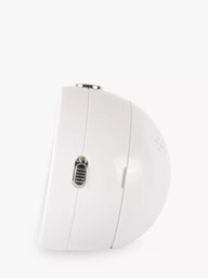 Acctim Elana Non-Ticking Sweep Analogue Alarm Clock, White - thumbnail 4