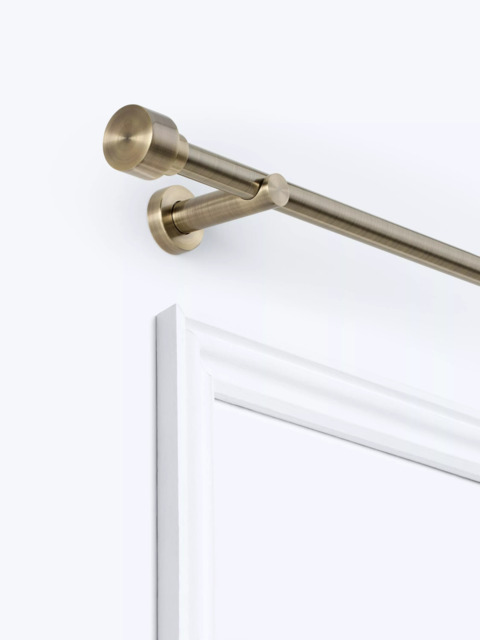John Lewis Fixed Eyelet Metal Curtain Pole Kit with Stud Finial, Dia.28mm - image 1