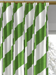 Harlequin x Sophie Robinson Paper Straw Stripe Made to Measure Curtains or Roman Blind, Peridot - thumbnail 6