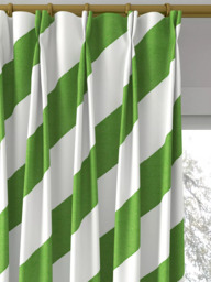 Harlequin x Sophie Robinson Paper Straw Stripe Made to Measure Curtains or Roman Blind, Peridot - thumbnail 4