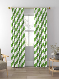 Harlequin x Sophie Robinson Paper Straw Stripe Made to Measure Curtains or Roman Blind, Peridot - thumbnail 5