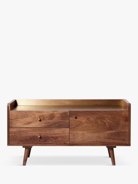 Swoon Fresco Media Unit, Light Brown - image 1