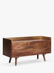Swoon Fresco Media Unit, Light Brown - thumbnail 5