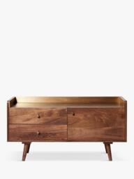 Swoon Fresco Media Unit, Light Brown