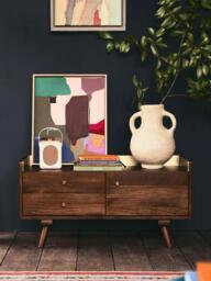 Swoon Fresco Media Unit, Light Brown - thumbnail 3