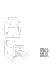 Parker Knoll Mid-Century Motion Armchair, Dark Leg - thumbnail 2