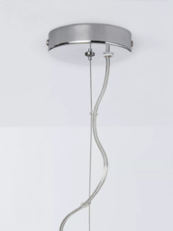 John Lewis Raffles Rattan Pendant Ceiling Light, White Wash - thumbnail 5