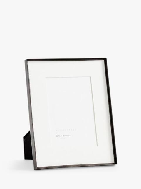 Pottery Barn Stowe Metal Photo Frame & Mount, Black - image 1