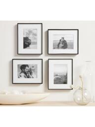 Pottery Barn Stowe Metal Photo Frame & Mount, Black - thumbnail 3