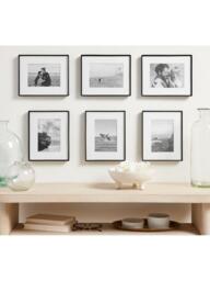 Pottery Barn Stowe Metal Photo Frame & Mount, Black - thumbnail 4