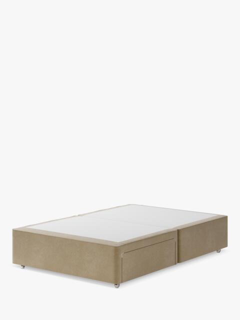 Hypnos Non-Sprung Upholstered 2 Drawer Divan Base, Double - image 1