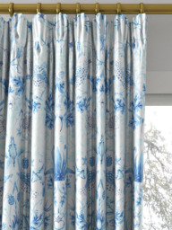 Morris & Co. Strawberry Thief Made to Measure Curtains or Roman Blind, Woad - thumbnail 2