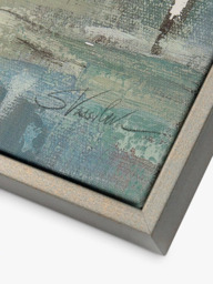 John Lewis Silvia Vassileva 'At Dawn' Framed Canvas, 80 x 80cm, Green - thumbnail 2