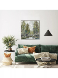 John Lewis Silvia Vassileva 'At Dawn' Framed Canvas, 80 x 80cm, Green - thumbnail 3