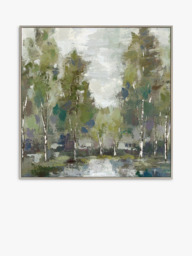 John Lewis Silvia Vassileva 'At Dawn' Framed Canvas, 80 x 80cm, Green - thumbnail 1