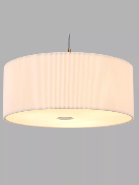 John Lewis Micropleated Diffuser Ceiling Light, White - image 1