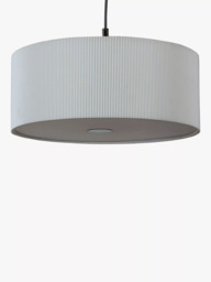 John Lewis Micropleated Diffuser Ceiling Light, White - thumbnail 2