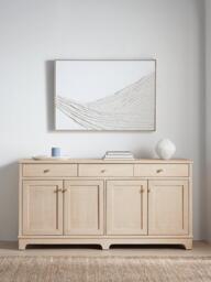 John Lewis Lynton 3 Drawer, 4 Door Sideboard, Natural - thumbnail 2