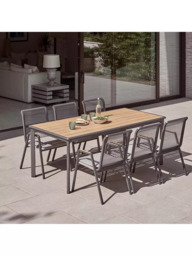LG Outdoor Sanctuary Rope 8-Seater Extending Garden Dining Table & Chairs Set, Grey - thumbnail 5