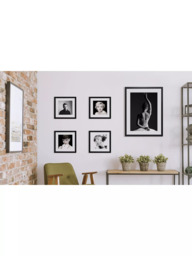 Brookpace Lascelles Ballerina Pose Framed Photographic Print & Mount, 86 x 66cm, Black/White - thumbnail 2