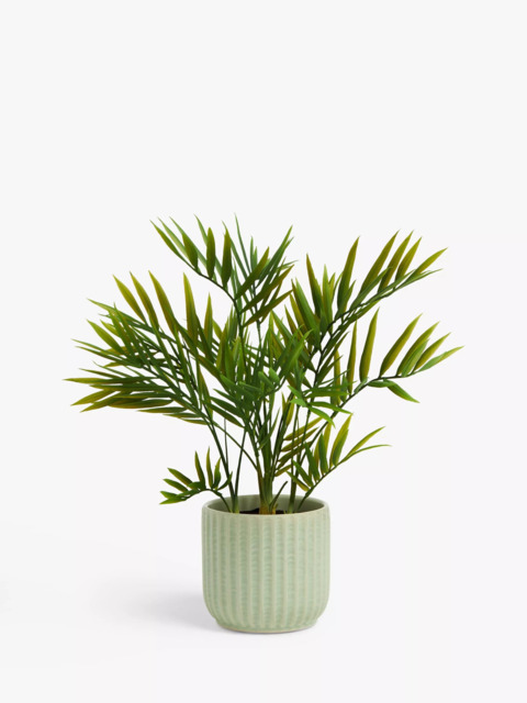 John Lewis Artificial Bamboo Plant in Ceramic Pot, Green - image 1