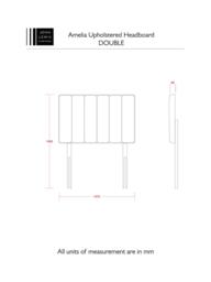 John Lewis Amelia Upholstered Headboard, Double - thumbnail 4