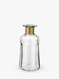 Nkuku Chara Decorative Glass Bottle Vase, Clear - thumbnail 2