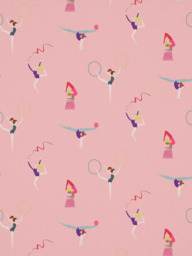 Harlequin Balancing Made to Measure Curtains or Roman Blind, Blossom/Raspberry - thumbnail 1