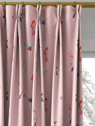 Harlequin Balancing Made to Measure Curtains or Roman Blind, Blossom/Raspberry - thumbnail 4