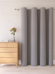John Lewis Textured Weave Ultra Thermal Lined Eyelet Door Curtain - thumbnail 4