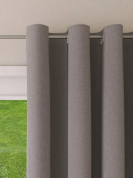 John Lewis Textured Weave Ultra Thermal Lined Eyelet Door Curtain - thumbnail 3