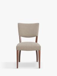 John Lewis Parisian Mohair Dining Chair, Smoked Oak/Otter - thumbnail 4