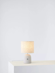 John Lewis Meryl Concrete Switch Table Lamp, Grey - thumbnail 3