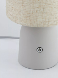 John Lewis Meryl Concrete Switch Table Lamp, Grey - thumbnail 5