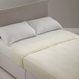 John Atkinson by Hainsworth Empress Merino Wool Blanket, Winter White - thumbnail 2