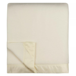 John Atkinson by Hainsworth Empress Merino Wool Blanket, Winter White - thumbnail 1
