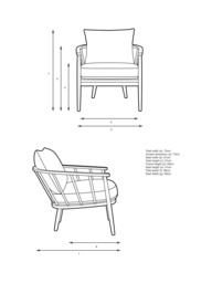 John Lewis Frome Leather Armchair, Light Leg - thumbnail 2
