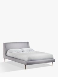 John Lewis Mid-Century Sweep Upholstered Bed Frame, Double - thumbnail 1