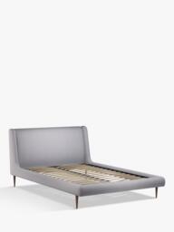 John Lewis Mid-Century Sweep Upholstered Bed Frame, Double - thumbnail 2