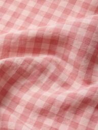 Piglet in Bed Colour Drench Gingham Linen Blend Bedding - thumbnail 3