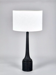 Pacific Marin Black Wooden Table Lamp, Black - thumbnail 2