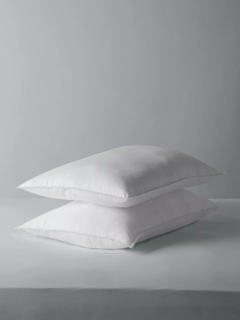 John Lewis Synthetic Soft Touch Washable Standard Pillow Pair, Medium - image 1