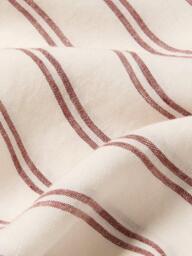 Piglet in Bed Kemptown Stripe Linen Blend Flat Sheet - thumbnail 3