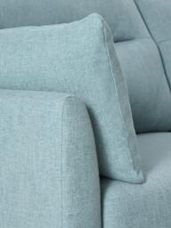 John Lewis Munro High Back Medium 2 Seater Sofa, Light Leg, Textured Linen Duck Egg - thumbnail 5