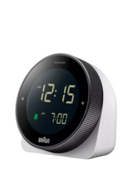 Braun BC24 Rotating Bezel Digital Alarm Clock, White - thumbnail 4
